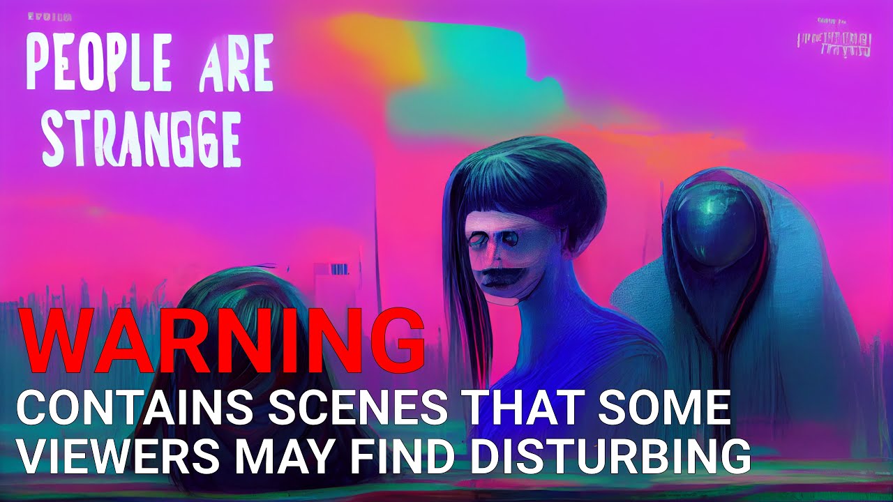 The Doors - People Are Strange but the lyrics are AI generated images