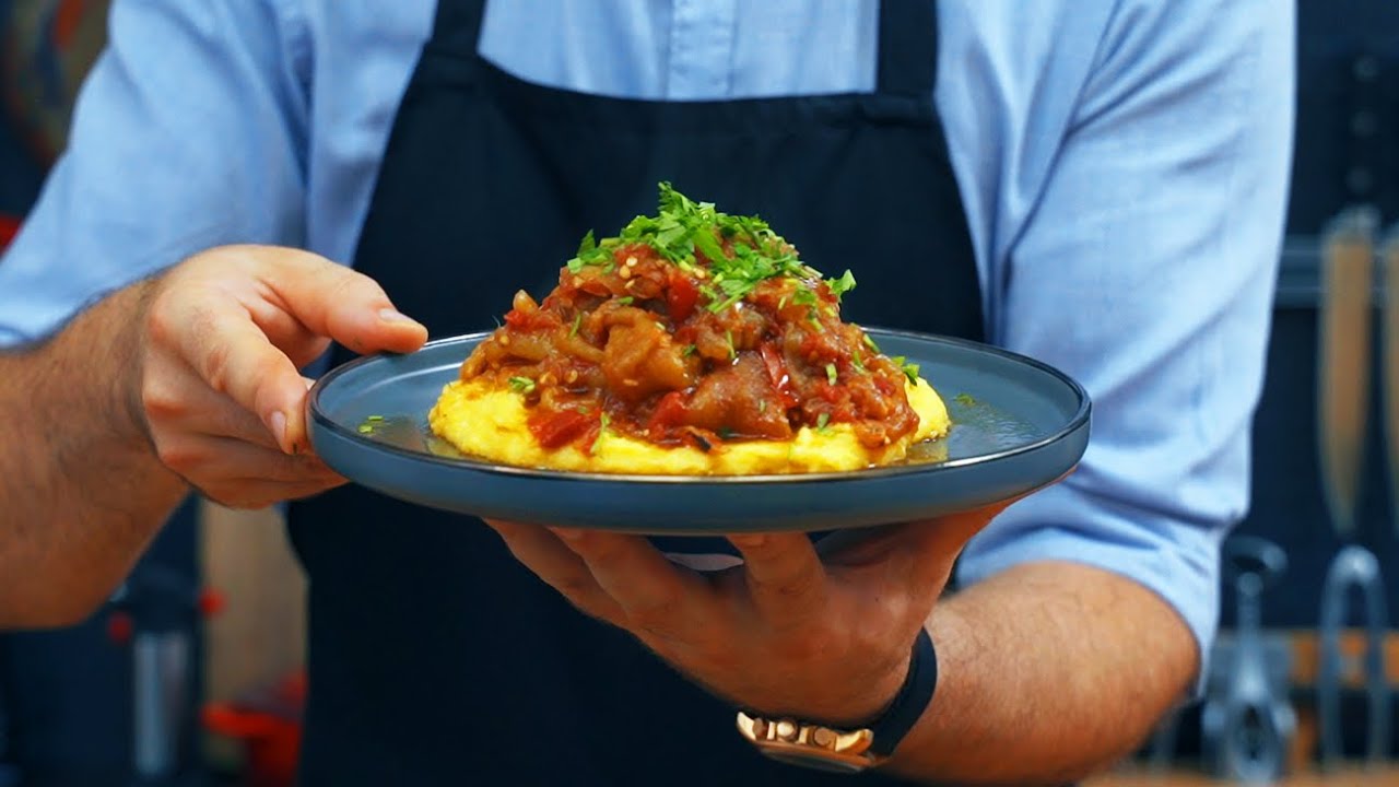 🌶 Перчиковое рагу с жареными помидорами и луком | Играй на Qoob