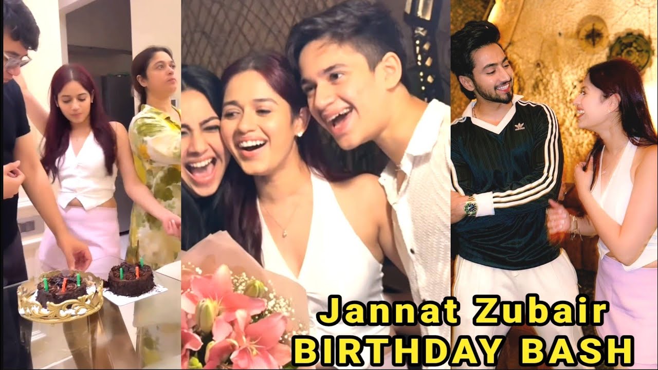 Jannat Zubair Birthday PARTY by Mr Faisu & Reem Shaikh| Jannat Zubair's SURPRISE BIRTHDAY BASH| BB18