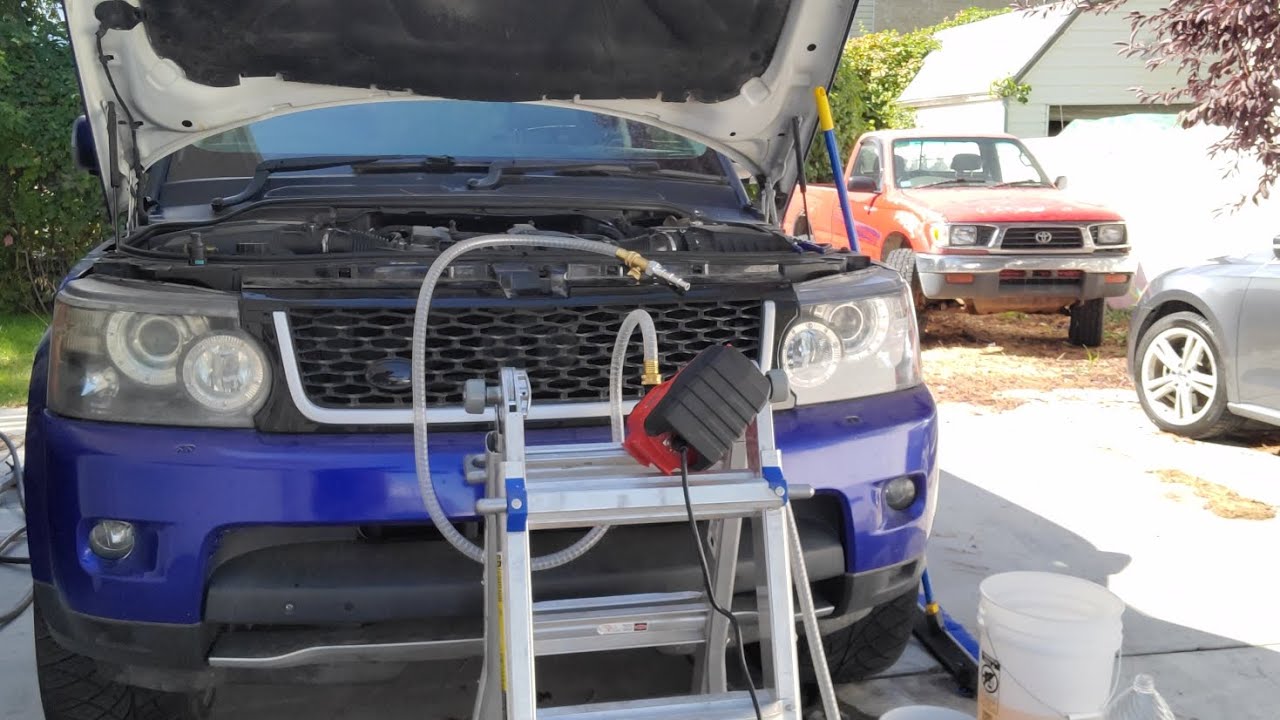 Land Rover Range Rover sport/ lR4  heater core flush.
