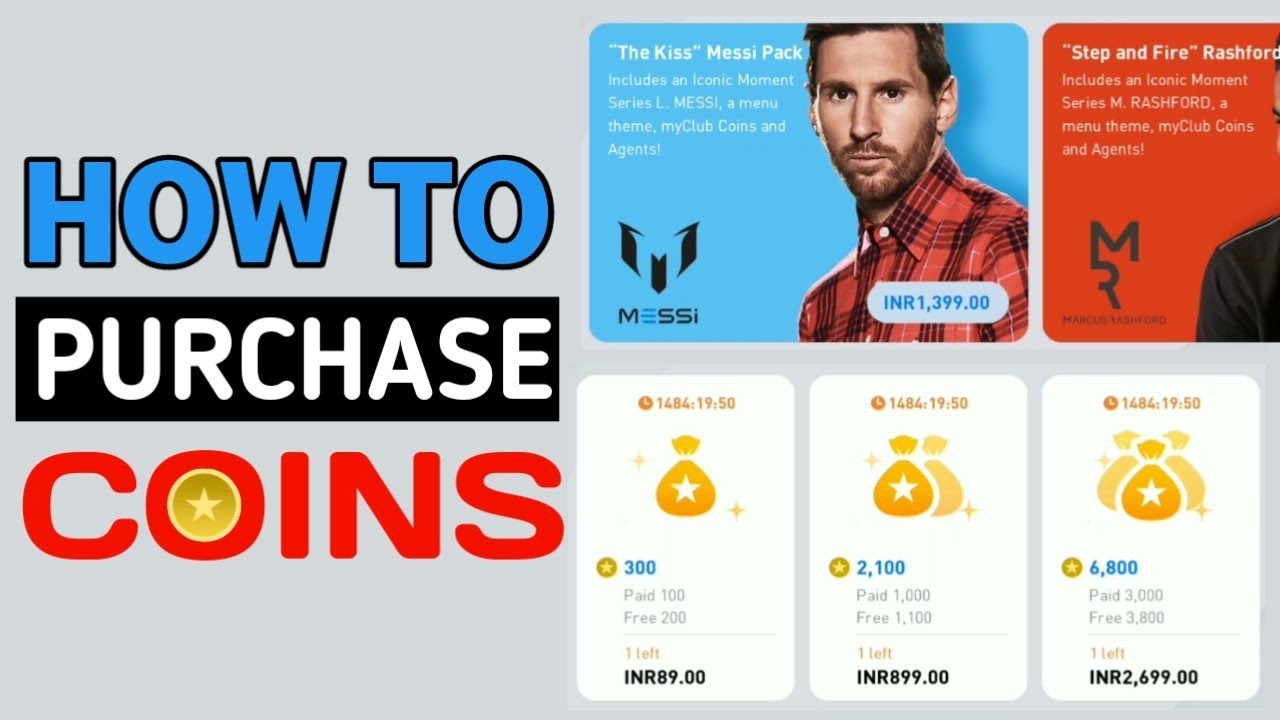 HOW TO PURCHASE COINS IN PES 2021 MOBILE (COINS & PLAYERS)