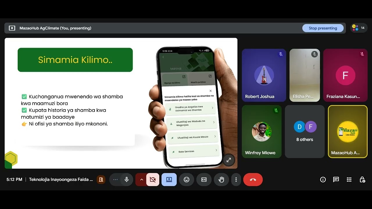 WEBINAR 05: Kilimo Ni Data: Namna ya Kuhifadhi Kumbukumbu za Shamba Kidijitali Kupitia MazaoHub