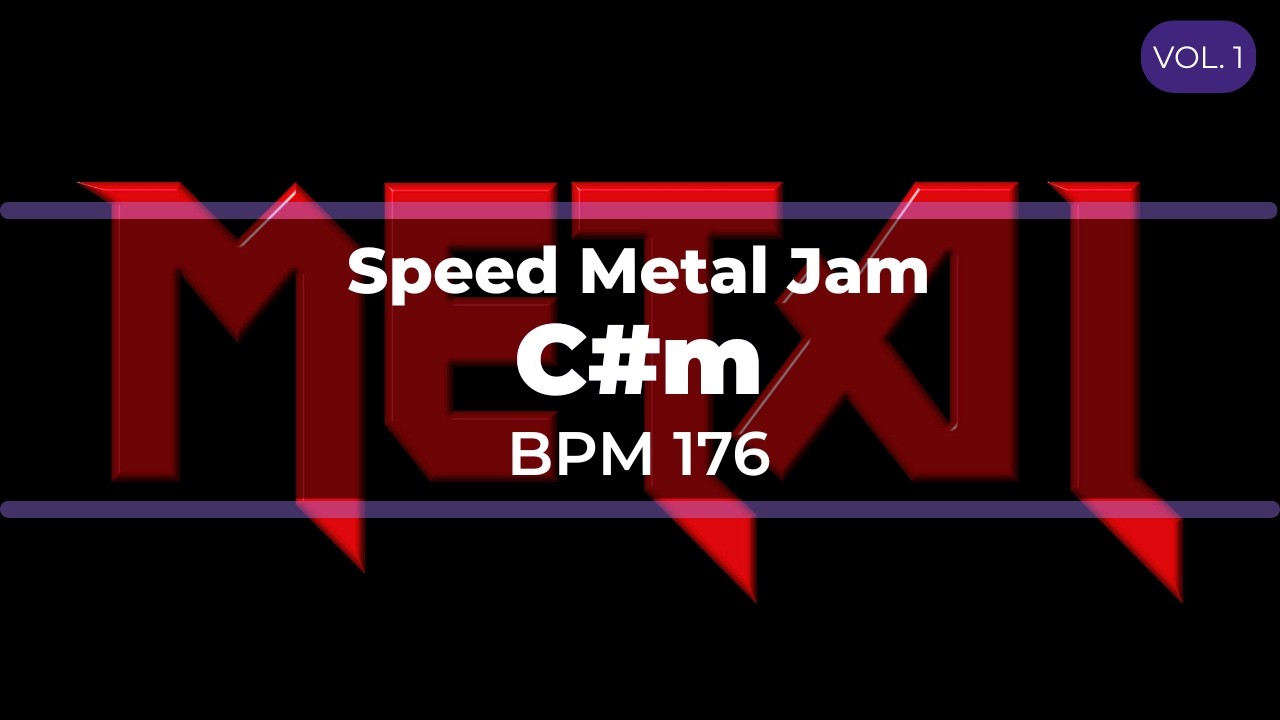 SPEED METAL BACKING TRACK IN C# HARMONIC MINOR