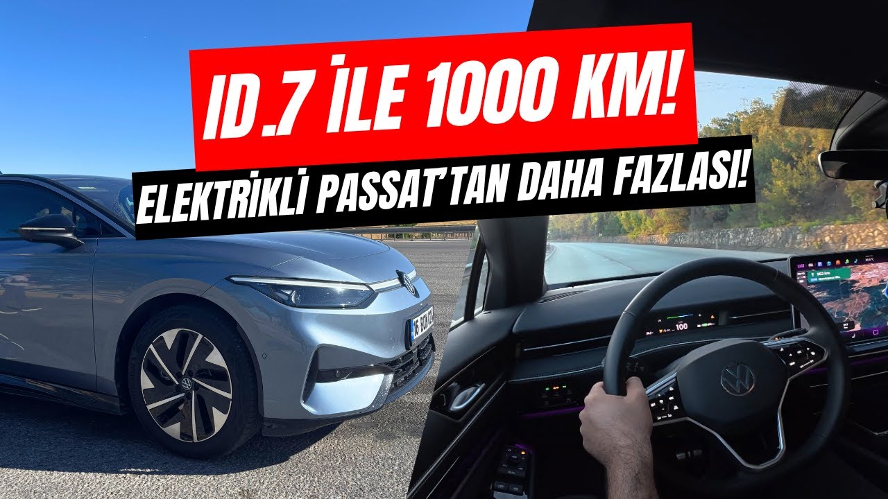 ID.7 ile 1 GÜNDE 1000 KM BELGESELİ! | ID.7 Testi & Elektrikli Araç Sohbeti | 