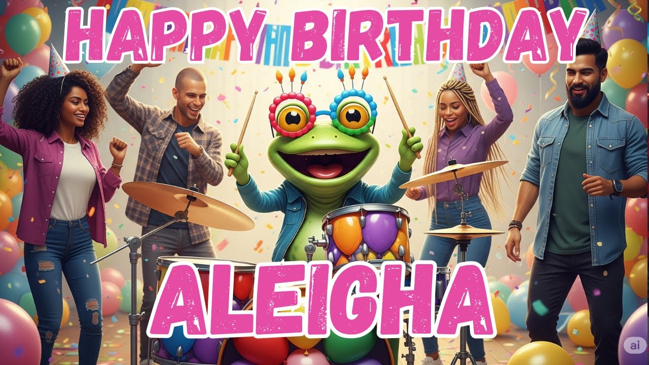ALEIGHA Happy Birthday Song - Happy Birthday to Aleigha