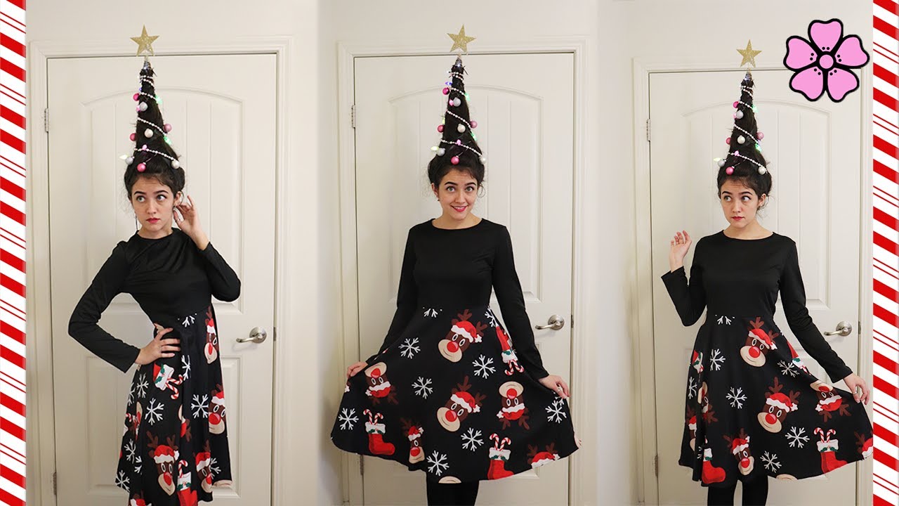 I Turned My Hair into a Christmas Tree ♥︎