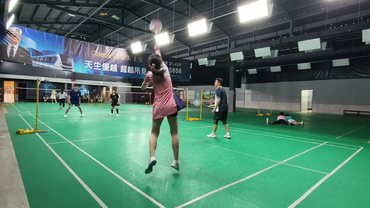 2/19 🧧Game 13 聰哥佳筠 21 : 16 強哥張信 #混雙 #福雅羽球會館4號場地 #badminton 