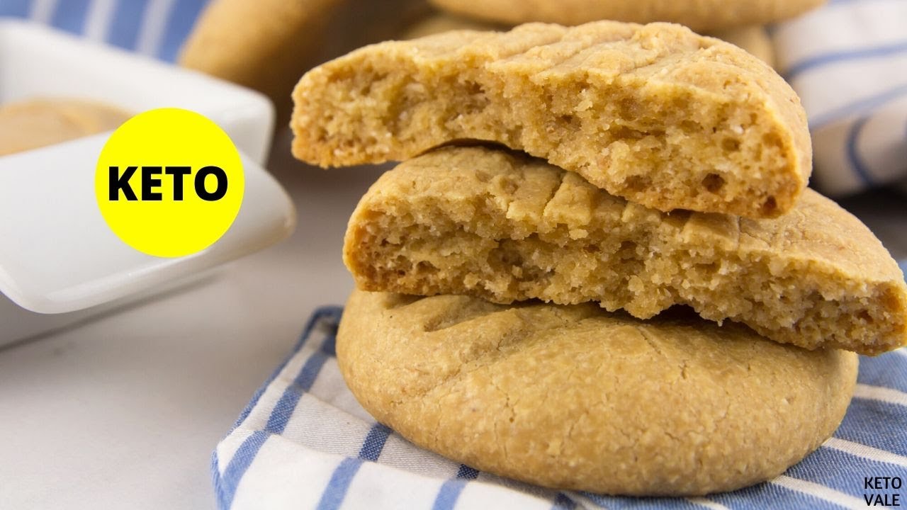 Peanut Butter Coconut Flour Cookies - Low-Carb Sugar-Free Keto-friendly Recipe