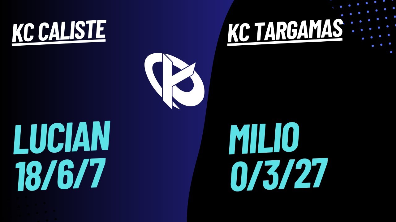 KC CALISTE & KC TARGAMAS: LUCIAN & MILIO VS JINX & LULU (BOT) - EUW CHALLENGER 1512 LP. PATCH 13.9