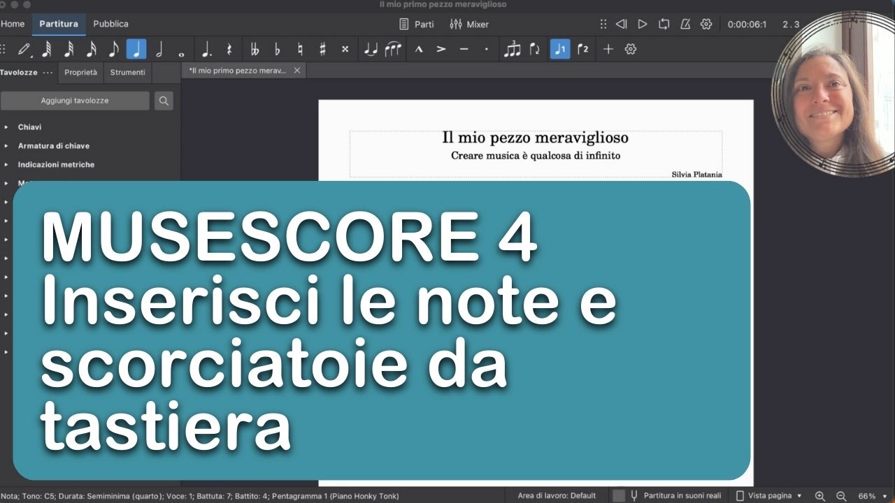 Musescore 4: come inserire le note e scorciatoie da tastiera indispensabili!