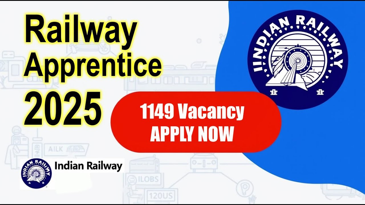 RRC ECR Apprentice Recruitment 2025 | 1149 Railway Apprentice Vacancy | Apply Online | Railway Jobs