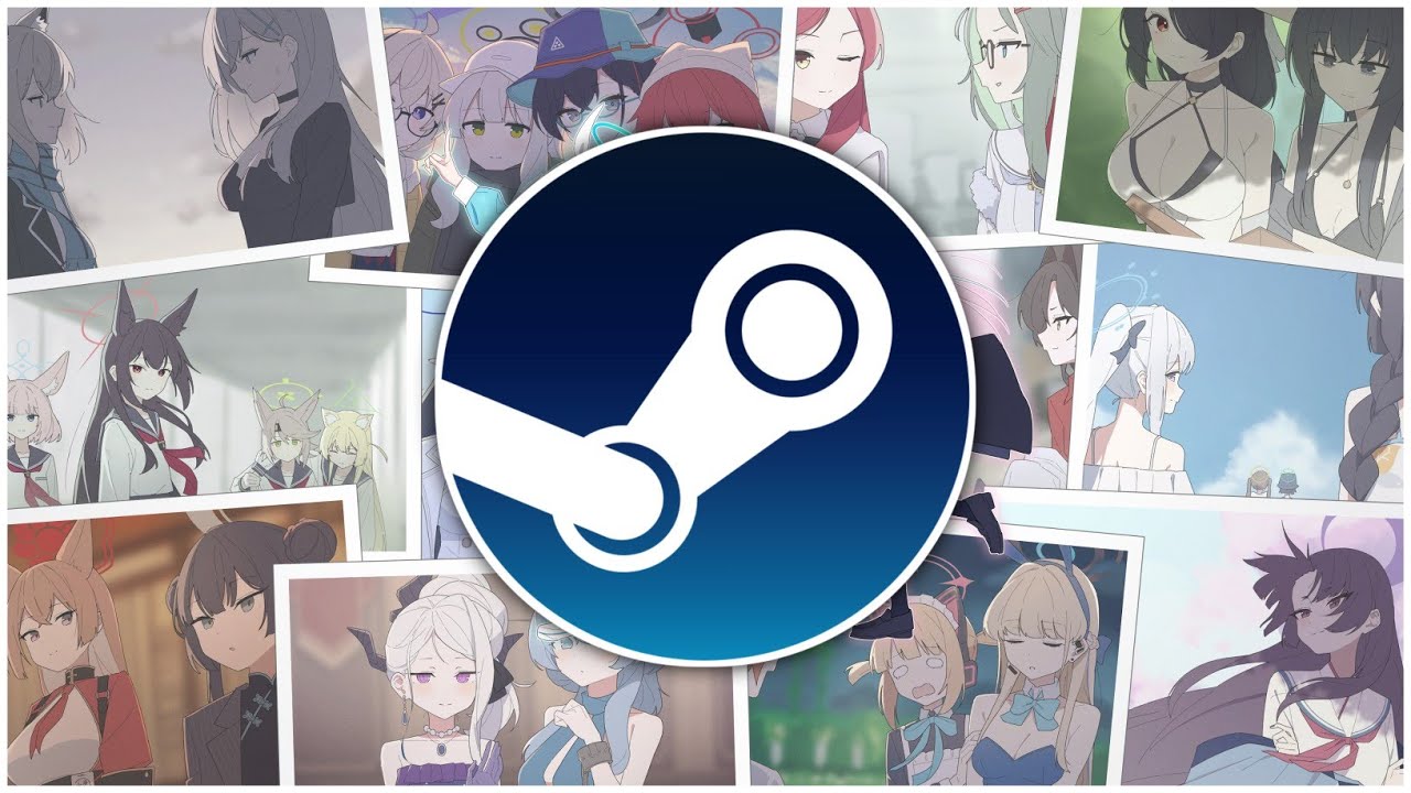 Trying Blue Archive on Steam.