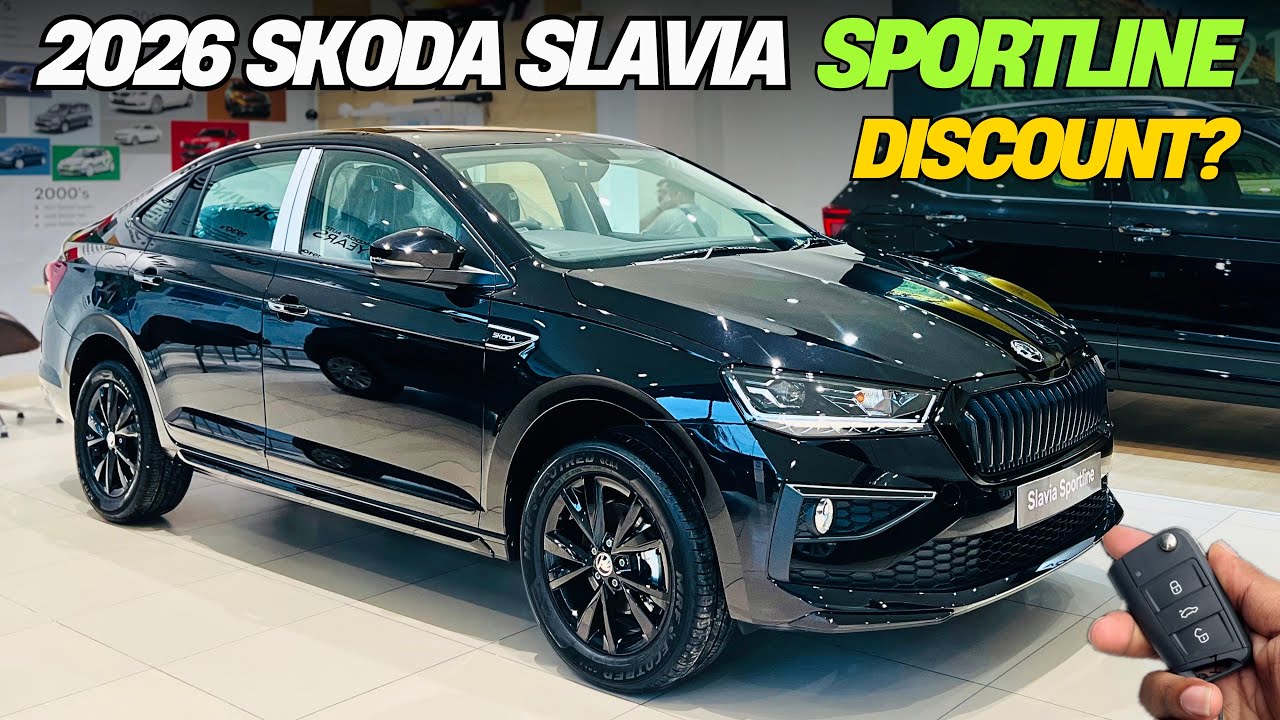 2026 ✅ Skoda Slavia Sportline Black Full Review ❤️ Price & Features 🔥 Better Than Volkswagen Virtus?