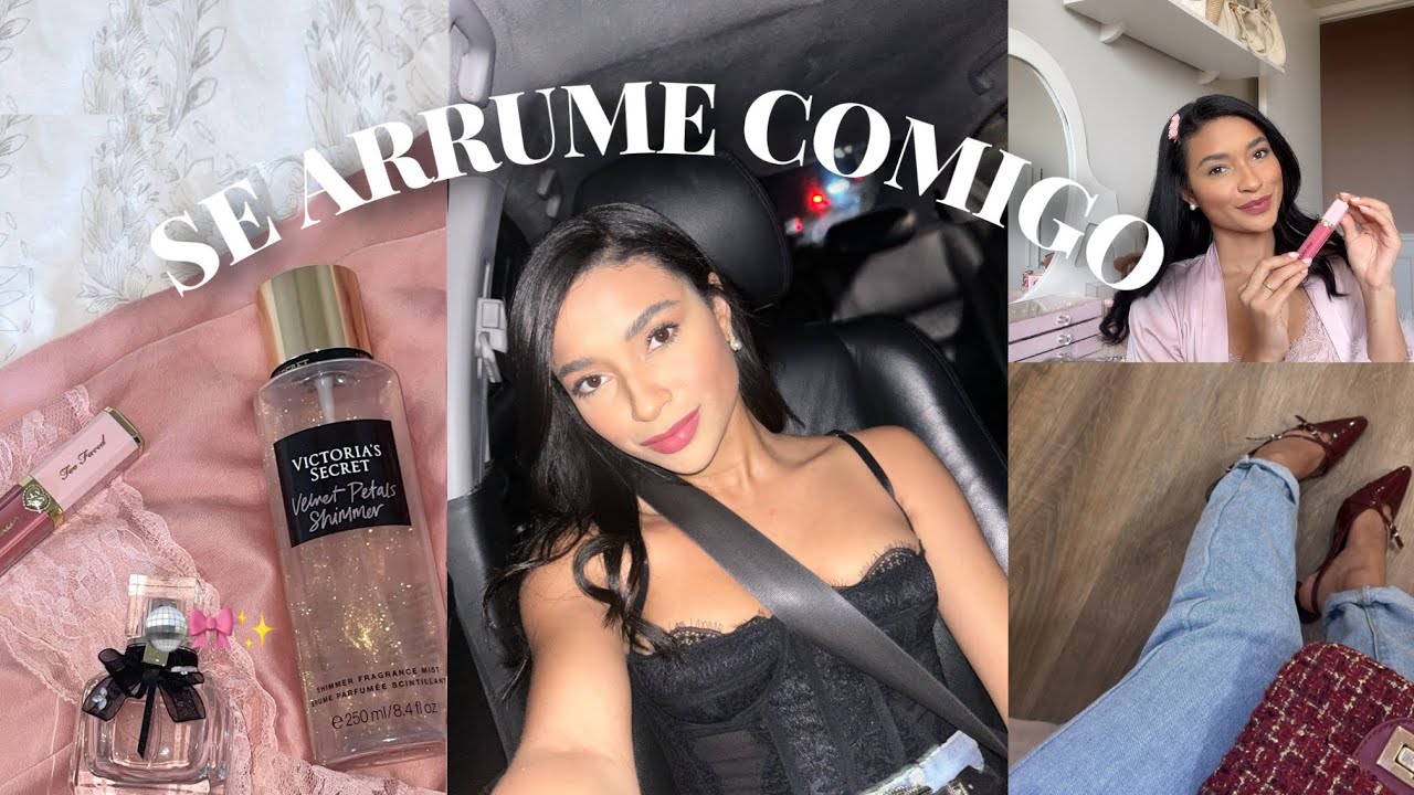 GRWM| SE ARRUME COMIGO COMPLETO NOITE, maquiagem, look, acessórios