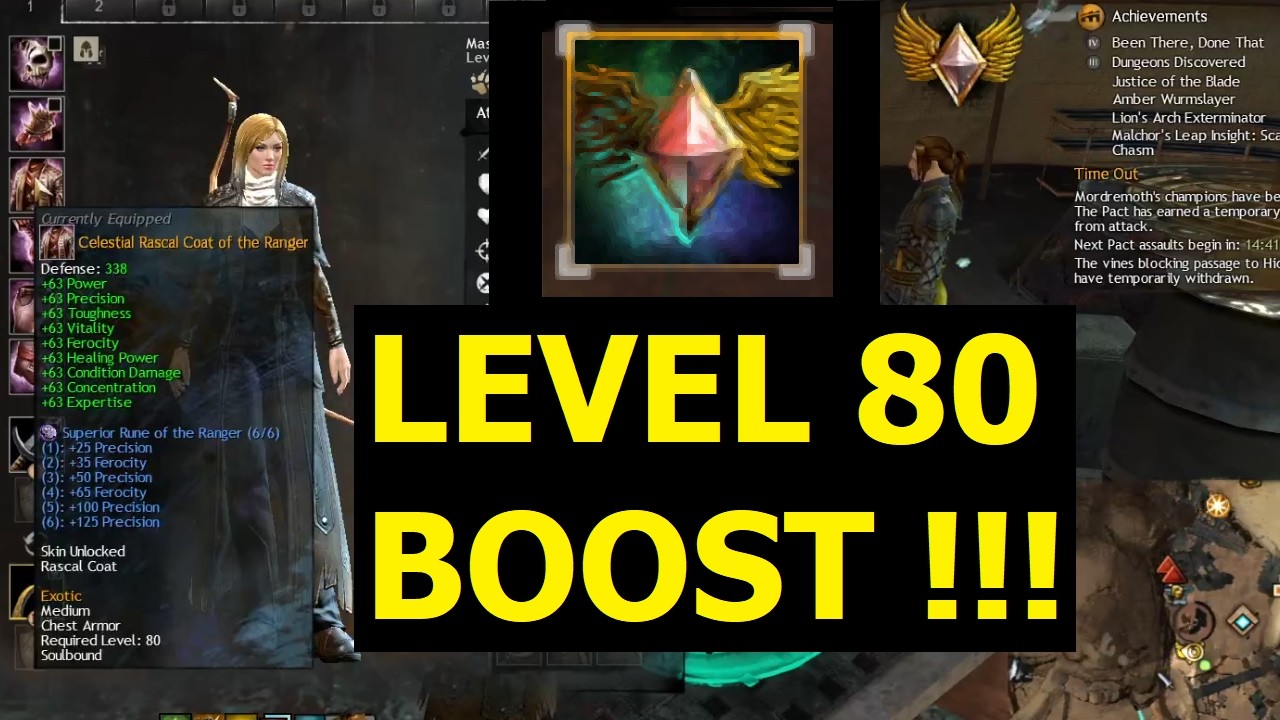 GW2 -  Level 80 BOOST!!! (Help!?!) Guild Wars 2