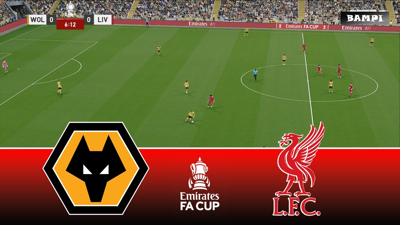 Wolverhampton vs Liverpool - Emirates FA Cup 2025/26 / Full Match All Goals / PES 21 Gameplay