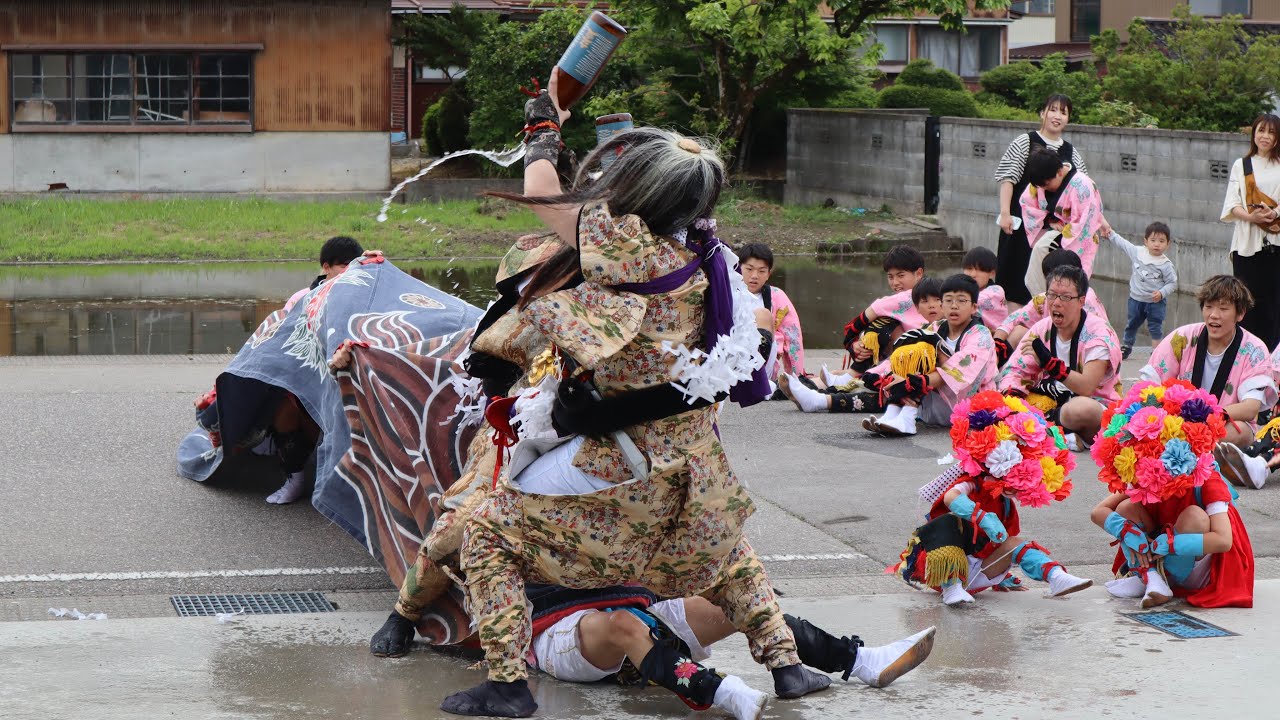 四日曽根獅子舞(新湊) 2024.5.15新築花※小杉地区
