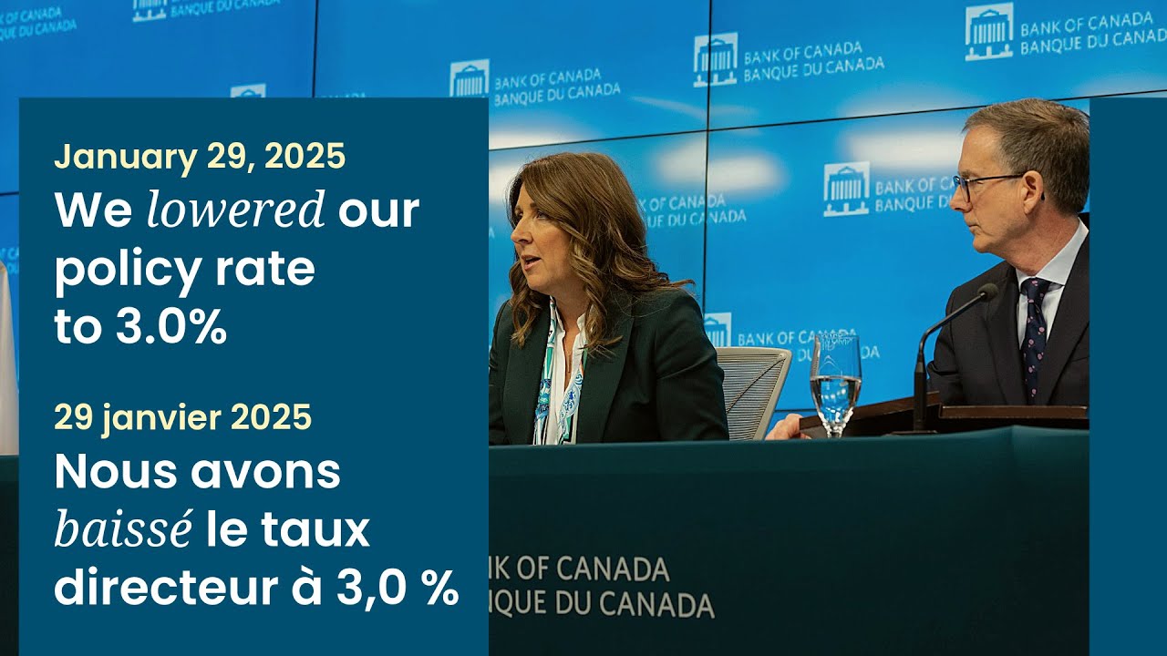 Interest rate announcement & release of the Monetary Policy Report / Annonce du taux directeur & RPM