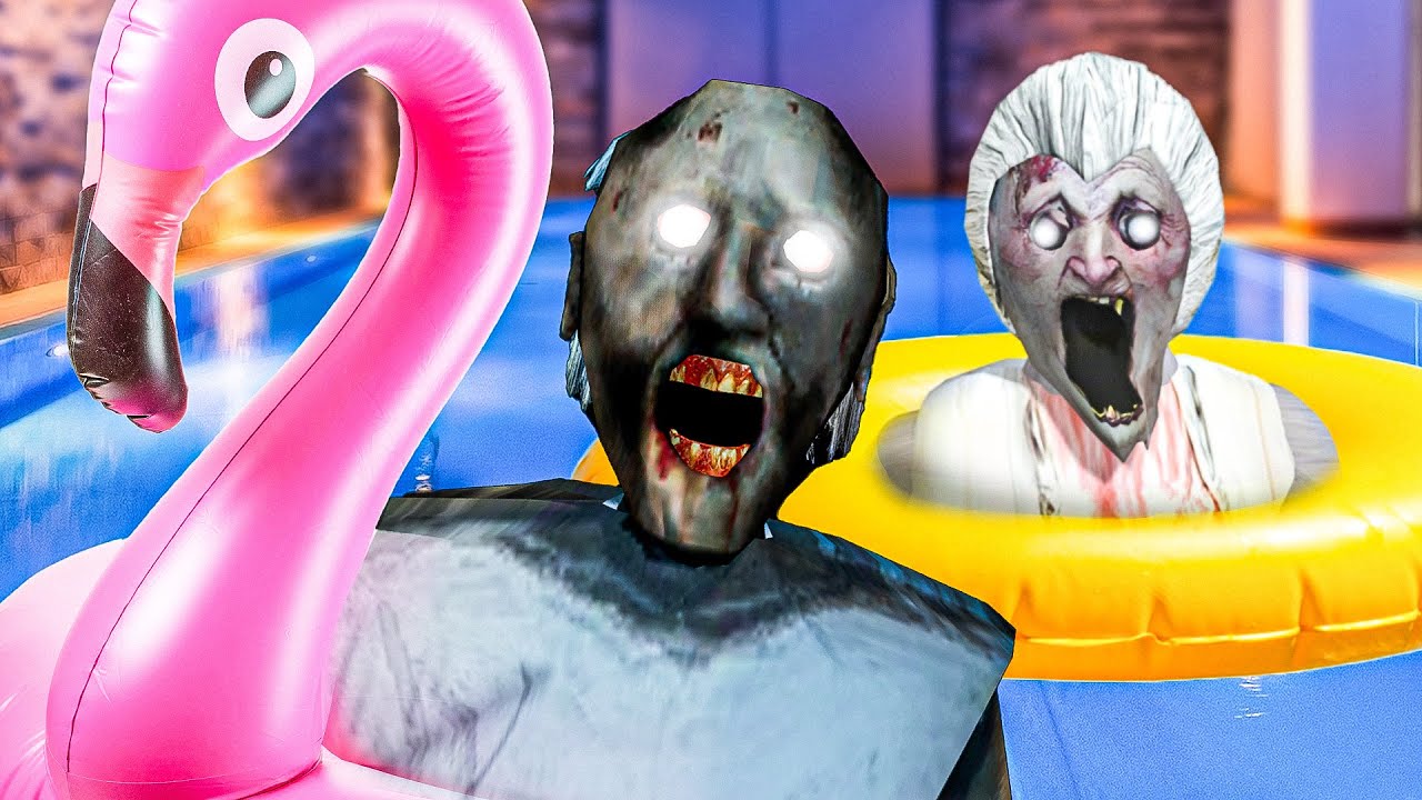 GRANNY M’A PIÉGÉ DANS SA PISCINE !