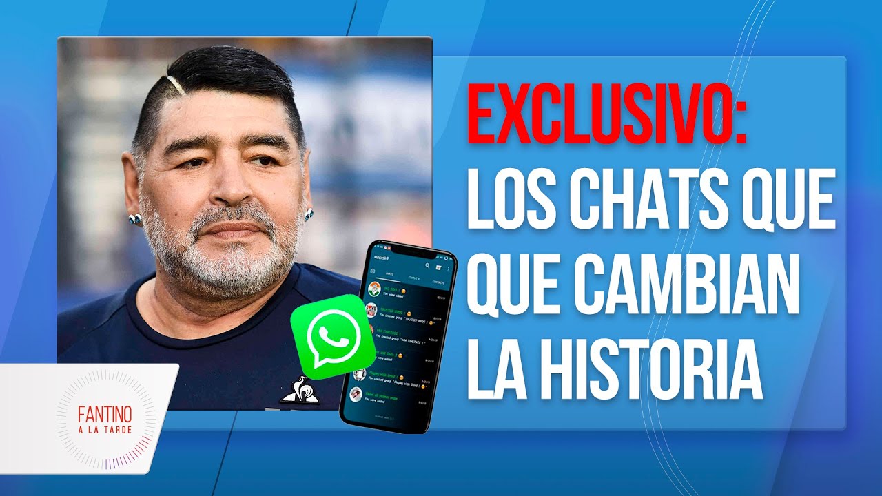Te DEJARÁN BOQUIABIERTO los CHATS FAMILIARES de MARADONA - Fantino A La Tarde