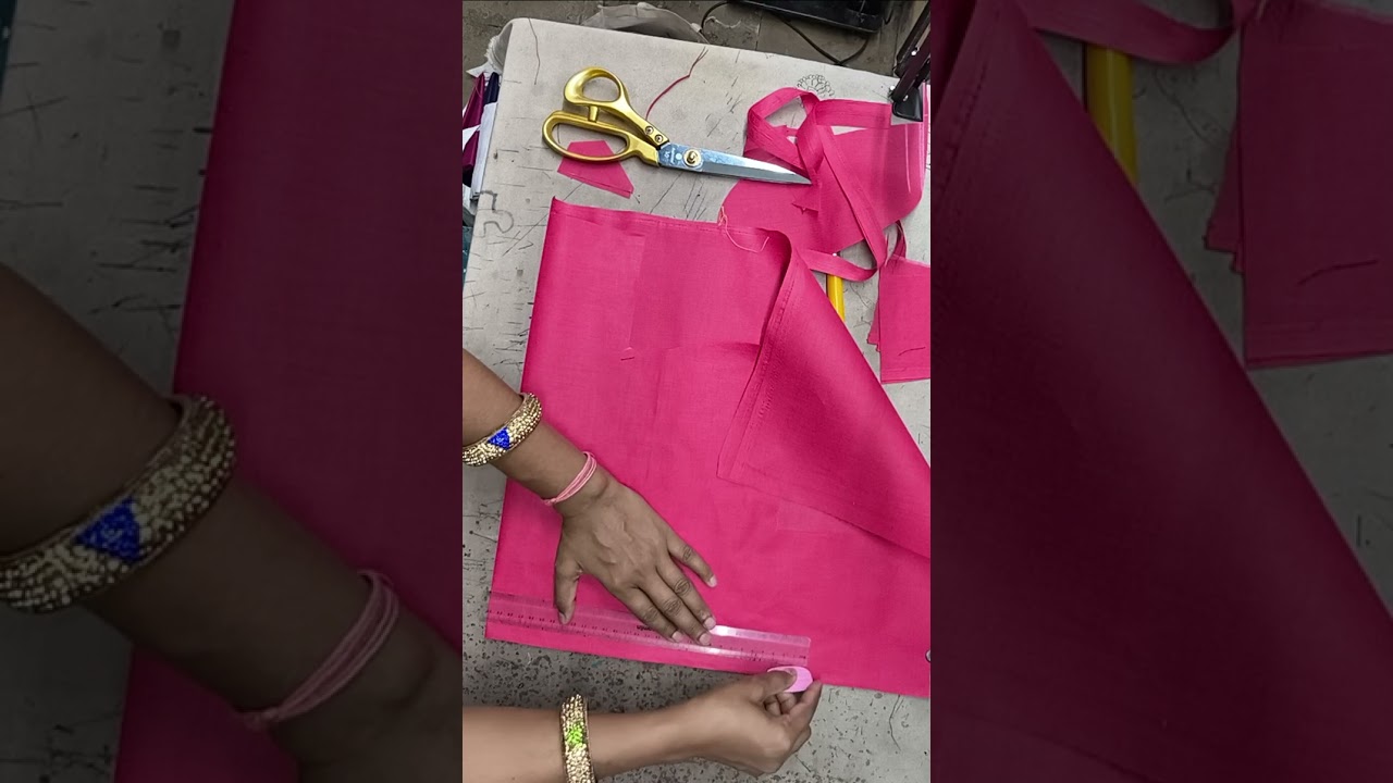 Double katori blouse cutting