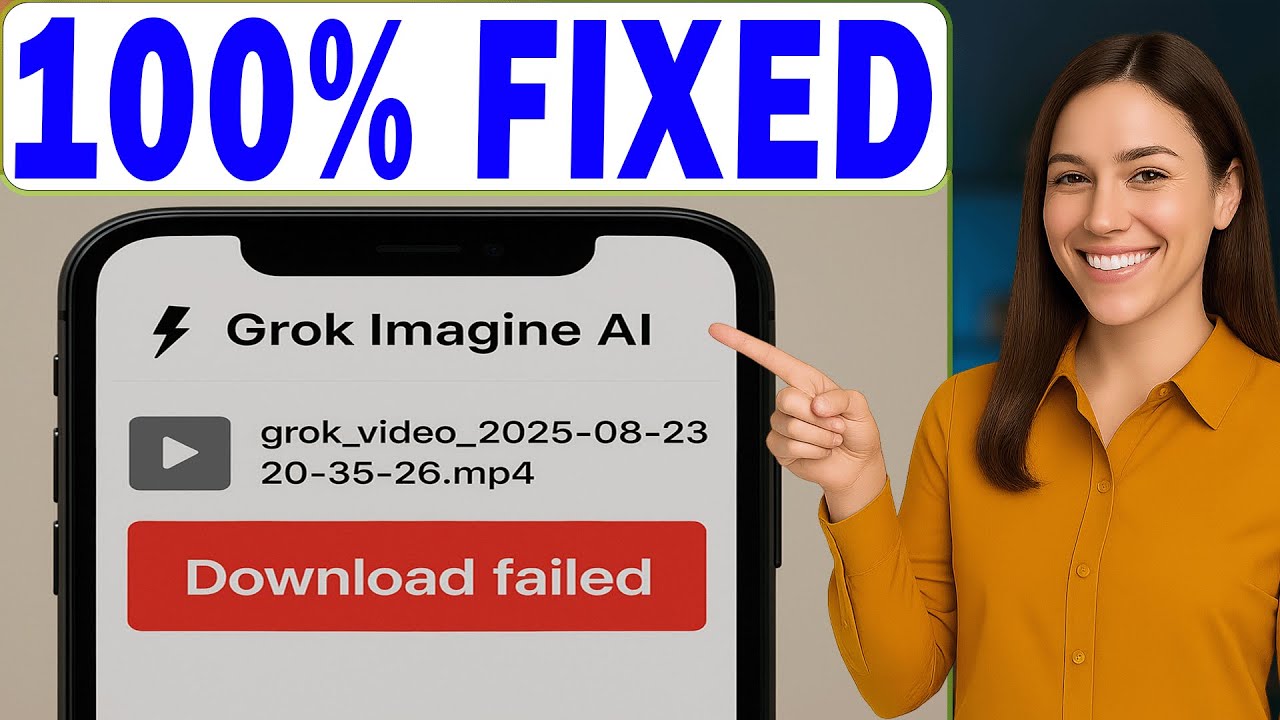 Grok Imagine Video Download FAILED (100% FIXED)
