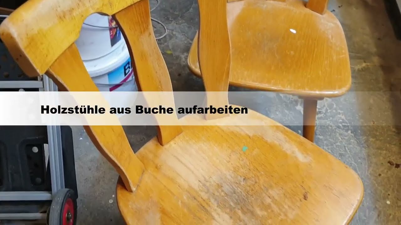 Holz-Stühle aus den 70er Jahren aufarbeiten