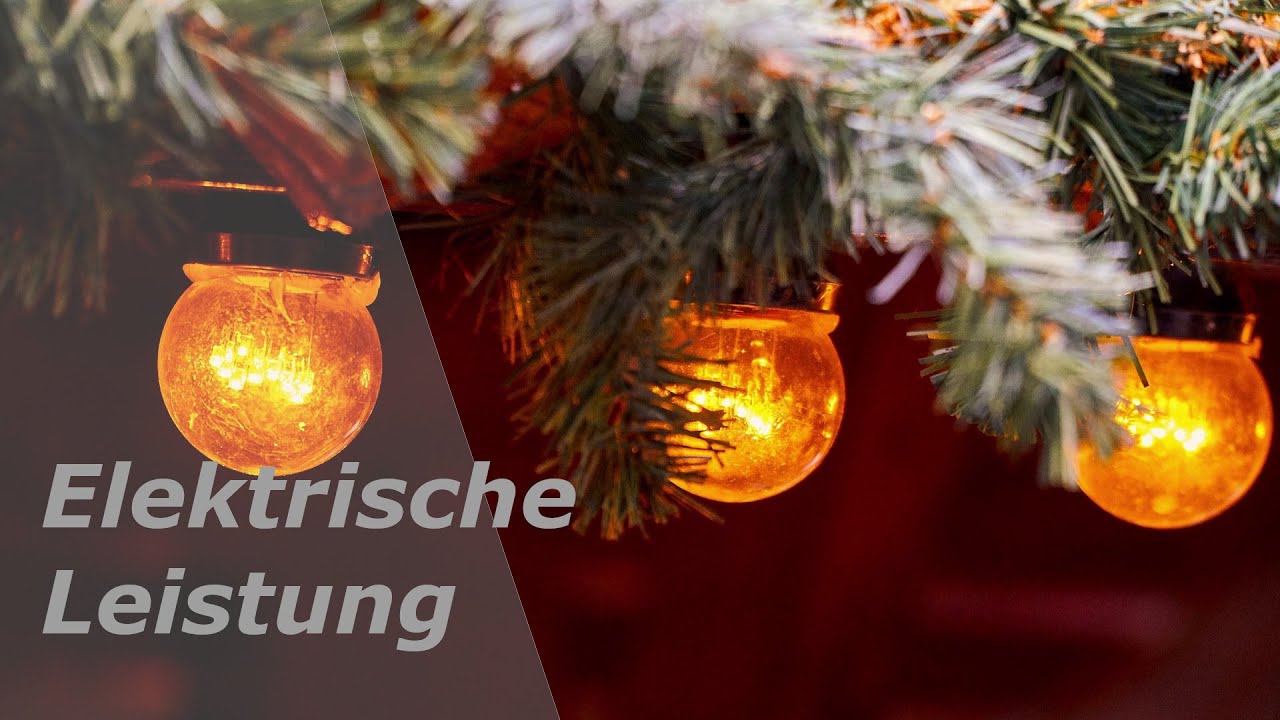 Zusammenhang zwischen Leistung, Spannung und Strom
