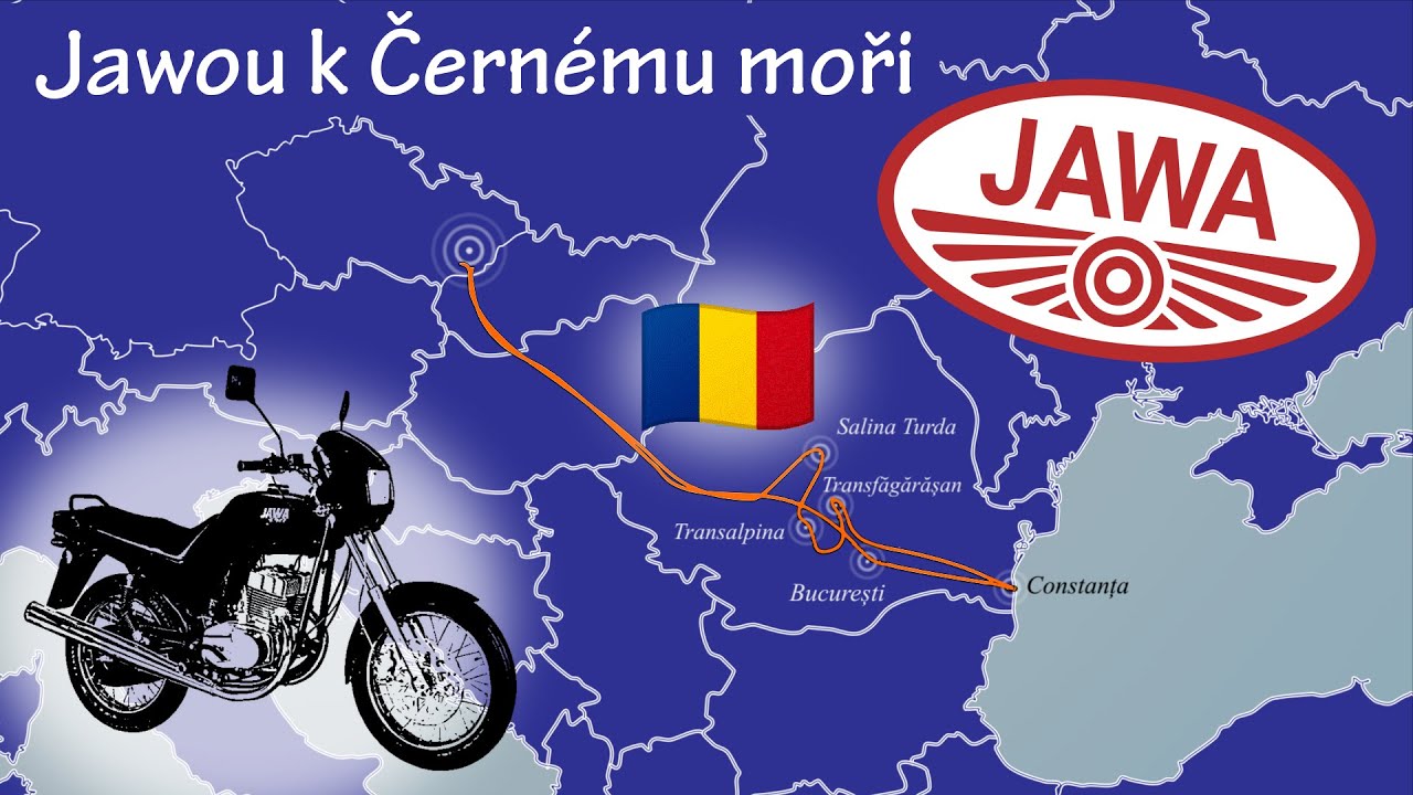 Jawou přes Karpaty k Černému moři - Osoba na motoru