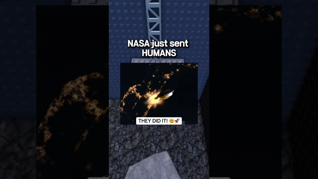 NASA Sent Humans To The MOON!?? 🤯😱 #roblox #robloxrant #shorts #relatable #viral