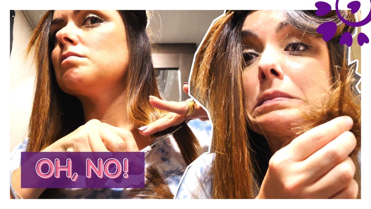 CORTEI MEU CABELO SOZINHA 😱 - FLÁVIA CALINA
