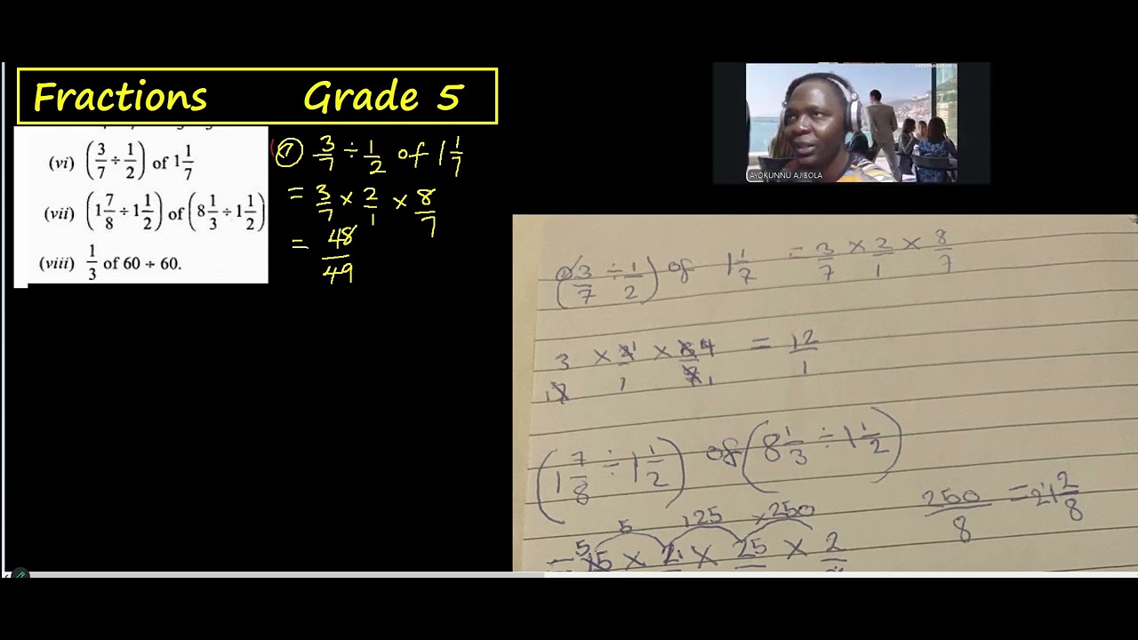 Grade 5 Math Fractions