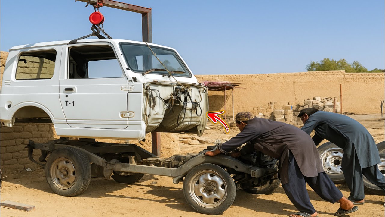 Our Expert Mechanic Assembled 4x4 Jeep very unique ways || Full Rebuild of a Classic 4x4 Jeep ||