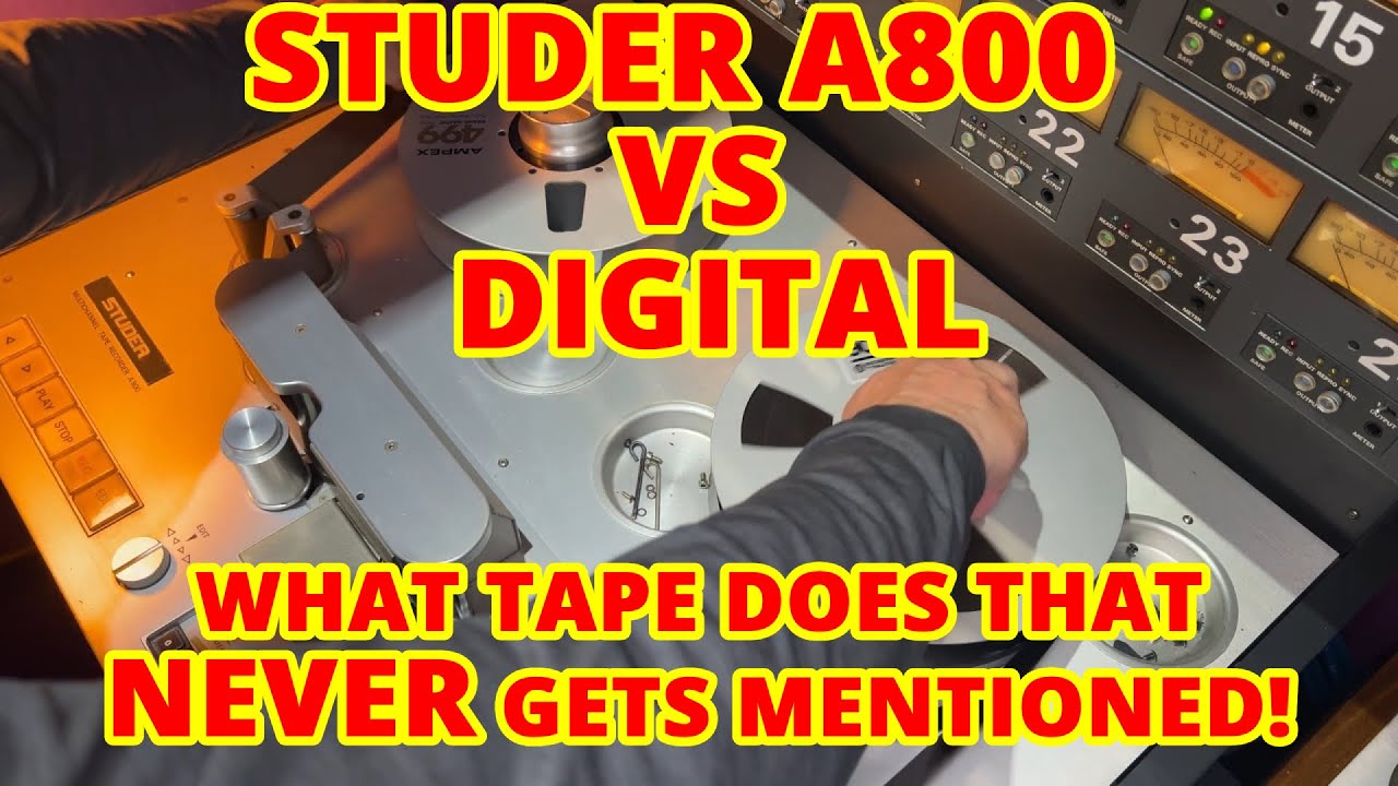 STUDER A800 против Digital и то, что делает лента, чего цифровая запись никогда не сможет сделать!