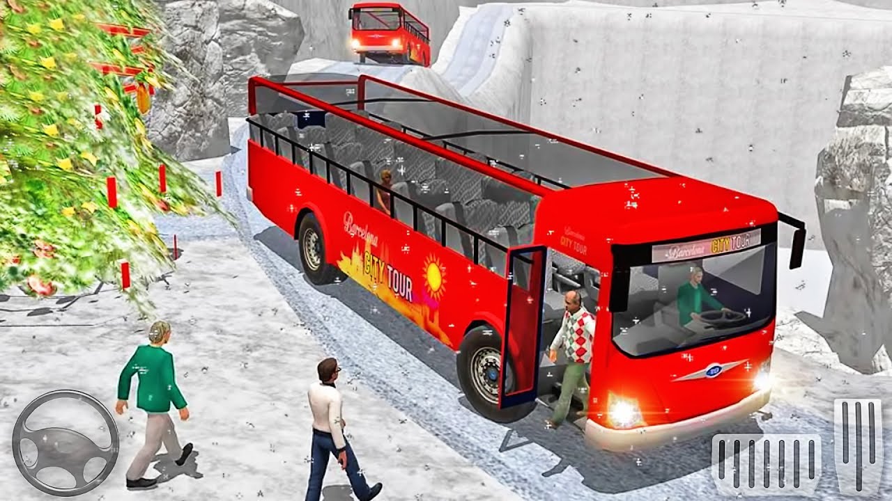 City Coach Bus Driving Snow Simulator Games 2018 - Best Android GamePlay