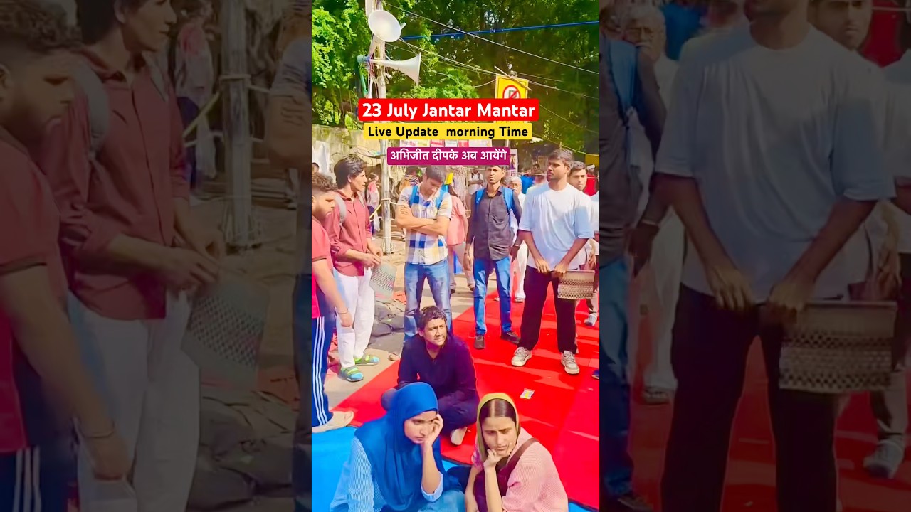 23 July Jantar Mantar Live Update ! Morning Time here and People doing Rest