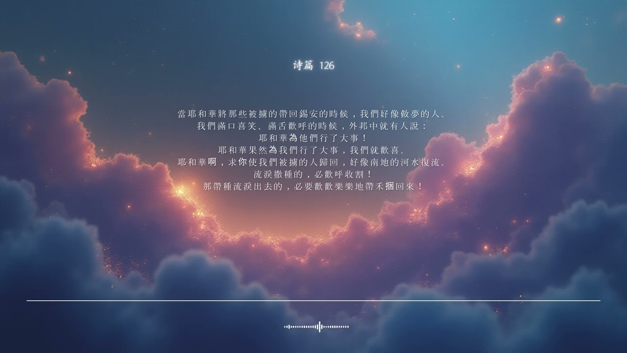 🌿 诗篇 第126篇 | 含泪撒种之人 | 圣经颂歌 CCM · Shuli Bible