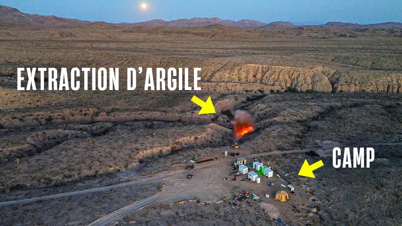 J'ai fait exploser une falaise pour extraire de l'argile sur mon ranch dans le désert