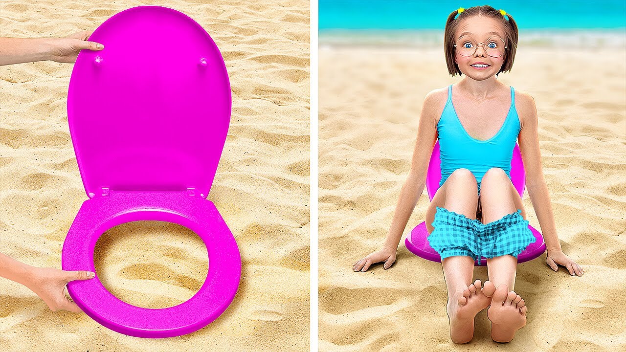 ЛУЧШИЕ ЛЕТНИЕ ГАДЖЕТЫ ДЛЯ РОДИТЕЛЕЙ🏖 Что Спрятано в Песке? Крутые Хаки для Пляжа☀️ от 123 GO!