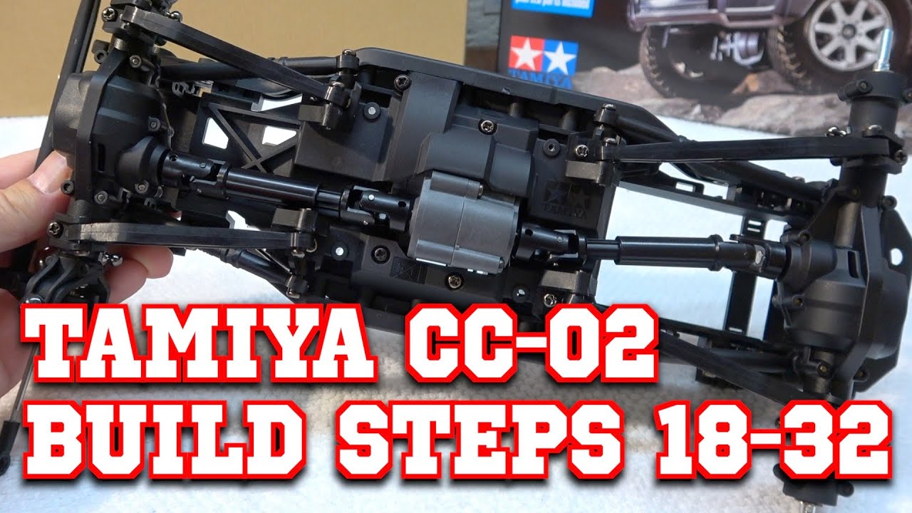 Tamiya CC-02 Mercedes Benz G500 / Видео сборки 3 / Шаги 18–32