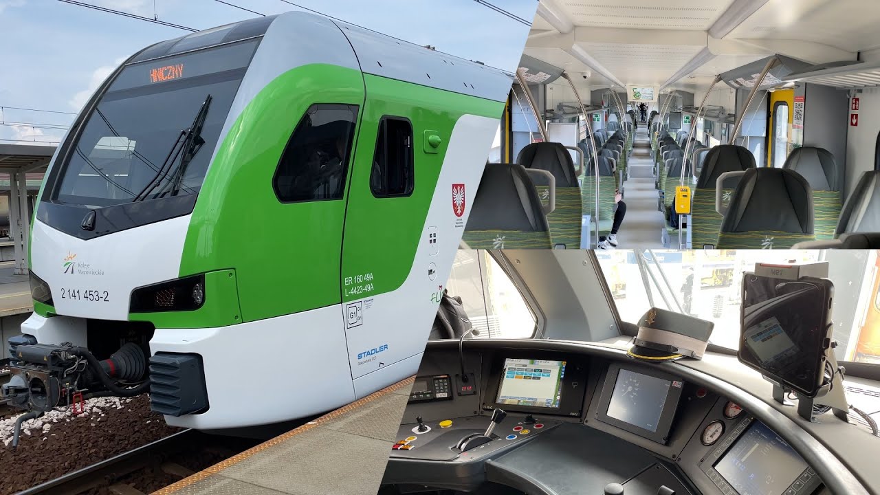 [KMKOL] STADLER Flirt 3 ER160-049 - rzut oka na najnowszy nabytek mazowieckiego przewoźnika [4K]