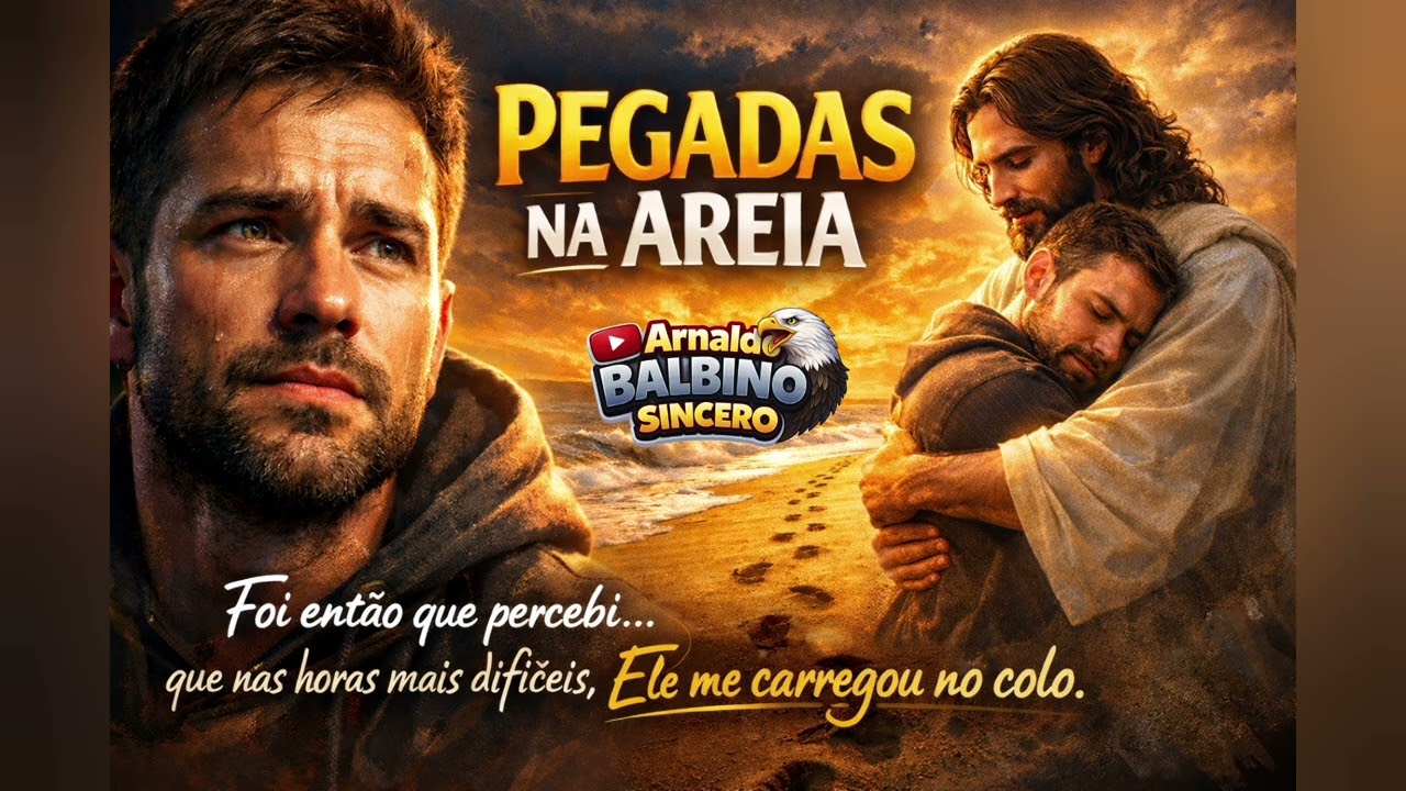 Pegadas na Areia | Quando Deus Nos Carrega Mesmo no Silêncio