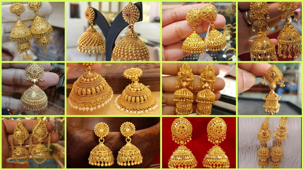 New Gold Jhumka Design | 22k Gold Jhumka Best Collection | Latest Jhumka Earrings Design