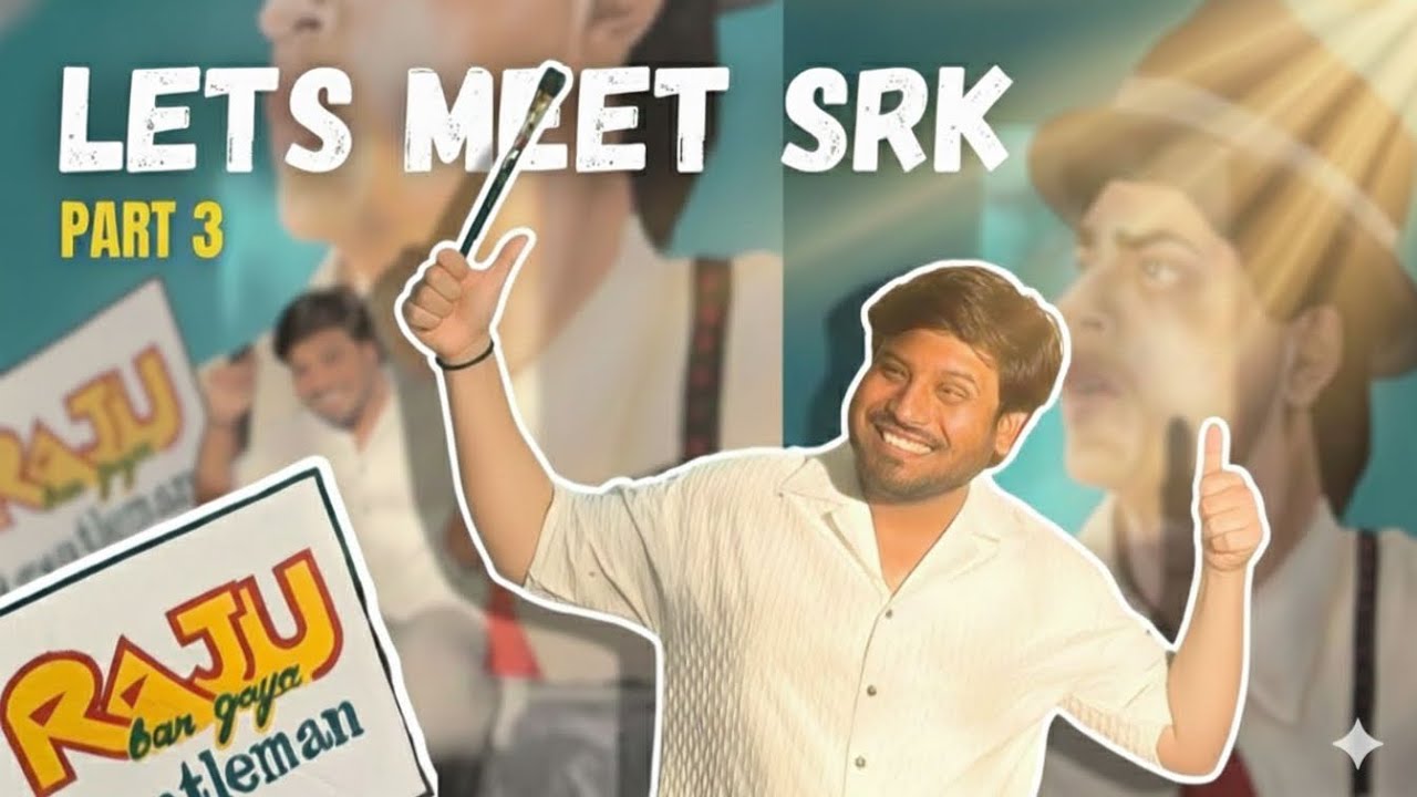 Raju ban Gaya Gentleman l Behind the Scene of let’s meet SRK in real❤️