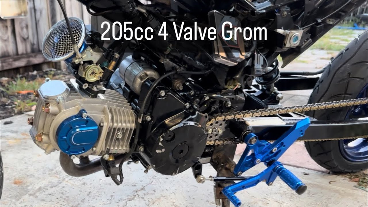 Honda grom 205cc 4 valve engine build