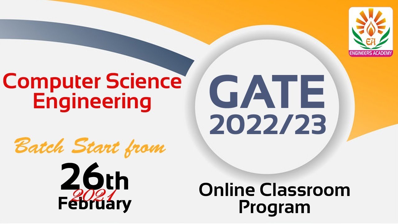 GATE 2022 Online Coaching | GATE Computer Science Online coaching | GATE CS New Batch Announcement