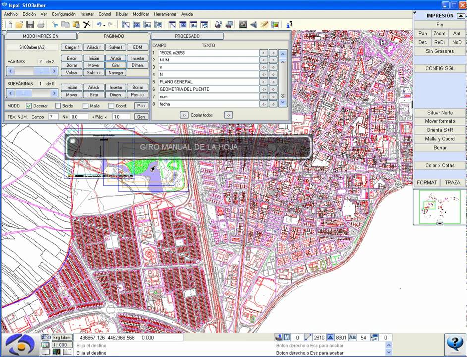 Tutorial de ISPOL (v 10.12). Imprimiendo planos con ISPOL