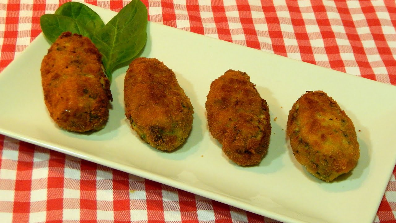 Cómo hacer croquetas de espinacas receta fácil