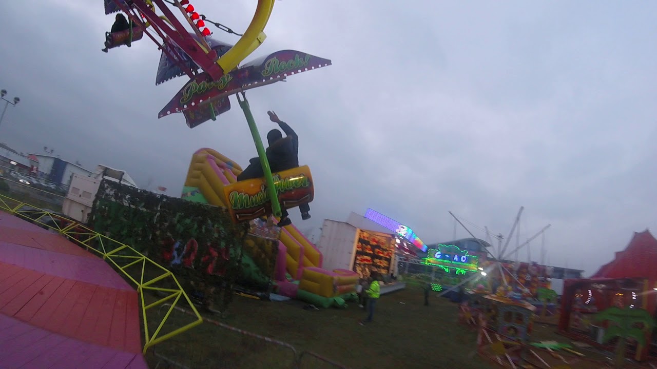 Grant and warren wills Paratroopers on ride hartlepool valentines funfair 2018
