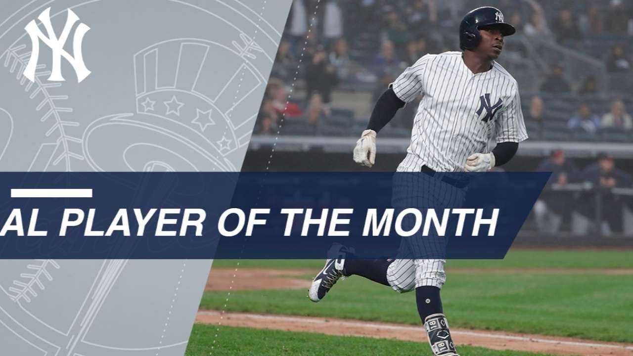 Didi Gregorius is April 2018 AL Player of the Month